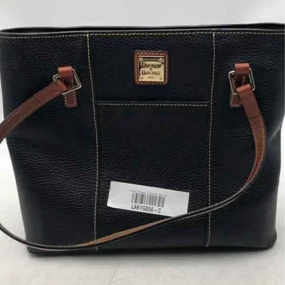 Dooney & Bourke Shoulder Bag Black Lexington Leather Black Purse Handbag Tote - Picture 4 of 10
